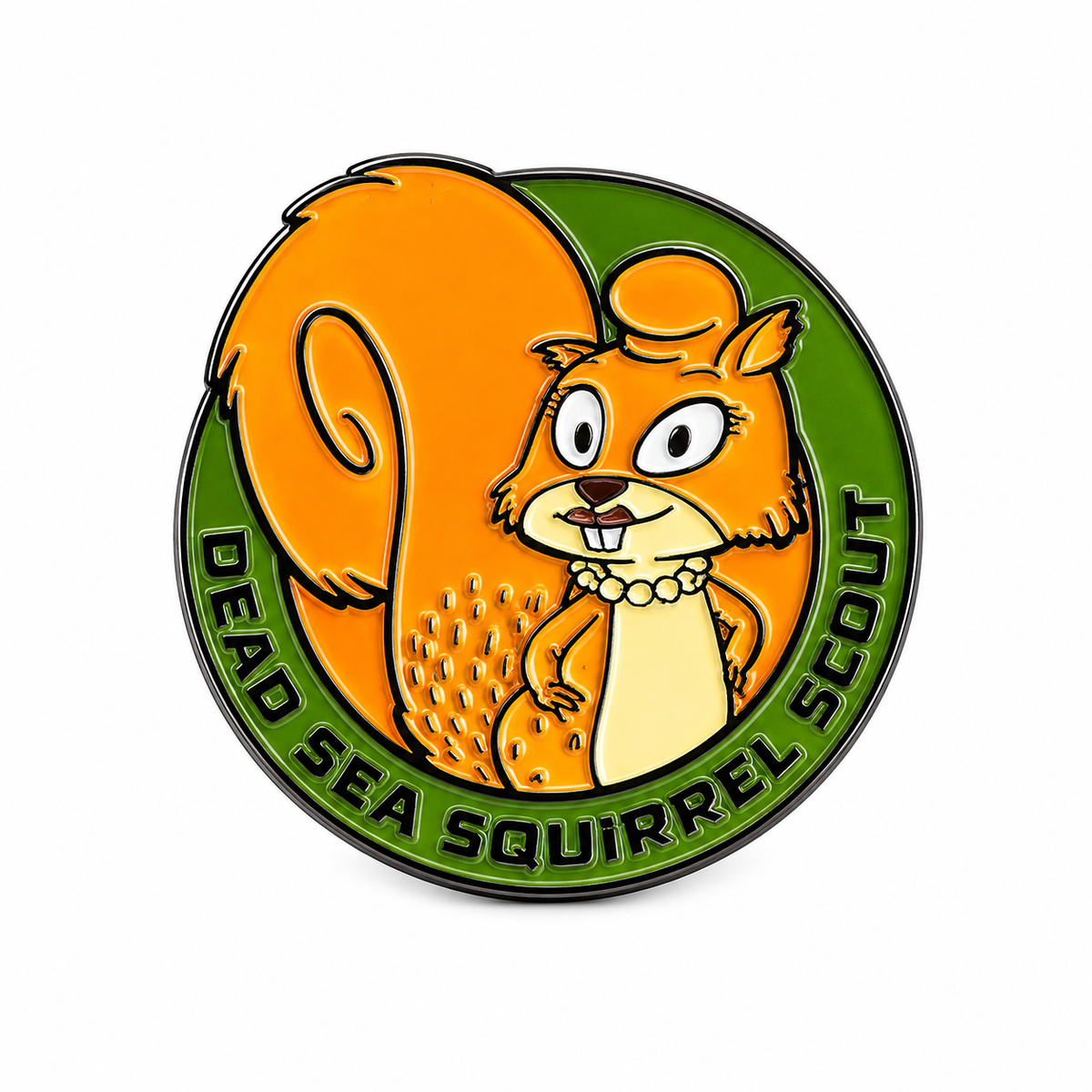 Dead Sea Squirrel Scout Pin - Pearl